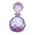 Glass Japanese Irice Cut Glass Perfume Bottle, Purple Alexandrite Tone, 4.75" For Sale - Image 7 of 13
