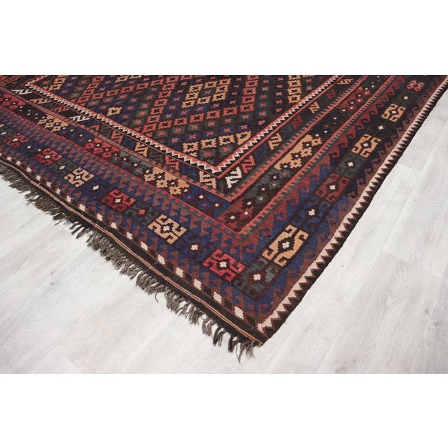 Afghan Kilim Rug, 1920s For Sale - Image 18 of 18