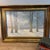 Gold Impressionist Oil Painting by Oyert Olsen 1933 a Beautiful Winters Day in the Wood. Oil on Canvas - Original Gold Gilded Wood Frame. For Sale - Image 8 of 10
