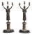 Empire Bronze Candleholders, Set of 2 For Sale