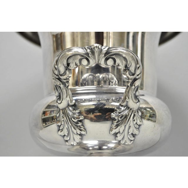 Vintage Bristol Silver Plated Trophy Cup Urn Champagne Chiller Bar Ice Bucket For Sale - Image 4 of 17