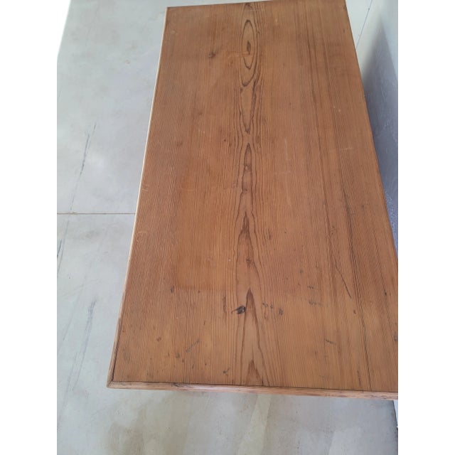 Antique Pine Trunk / Blanket Chest From England For Sale - Image 6 of 12