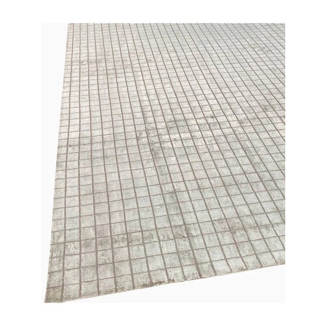 1990s Handwoven Contemporary Area Rug 8x10 For Sale - Image 5 of 9