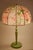 Wood Table Lamp with Turned Wooden Base and Floral Shade by Josef Frank for Svenskt Tenn, 1960s For Sale - Image 7 of 8