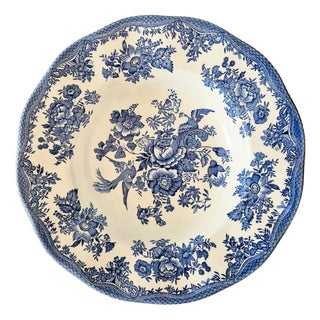 Vintage Blue and White Asiatic Pheasants Transferware Plates by Wedgwood, 1970, Set of 6 For Sale