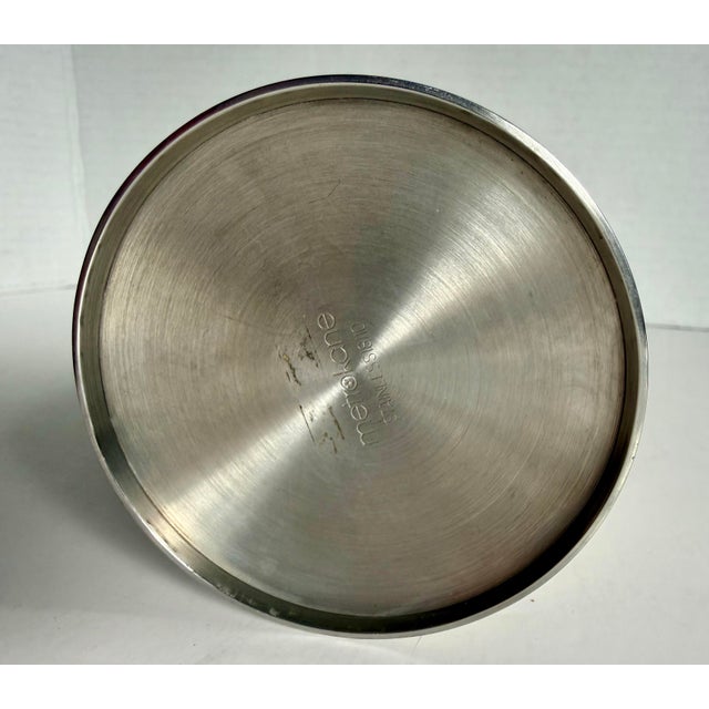 Mid-20th Century Metrokane Stainless Steel Bullet Cocktail Shaker – 4 Piece Barware Set For Sale - Image 11 of 12
