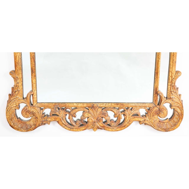 Rococo French Rococo Style Carved and Gesso Wood Mirror, Large Scale For Sale - Image 3 of 12