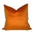 Velvet Pillow Cover in Burnt Orange, 20x20 For Sale