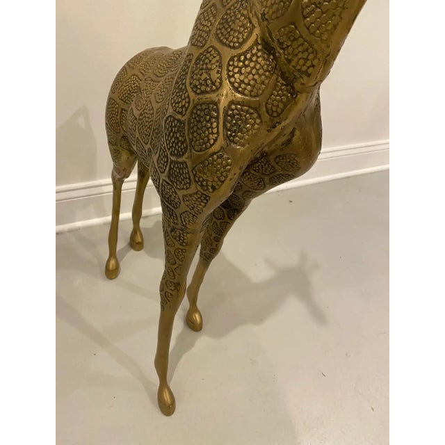 Mid-Century Modern Standing Metal Giraffe For Sale - Image 10 of 10