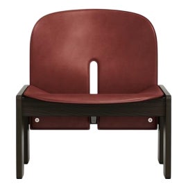Model 925 Chair in Wood and Leather by Afra and Tobias Scarpa, 2023 For Sale