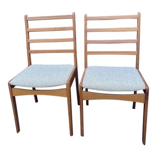 1960s Pair of Teak Danish Chairs For Sale