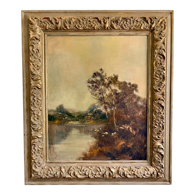 Late 19th Century Impressionist Landscape Signed Lower Left by A. Penn For Sale