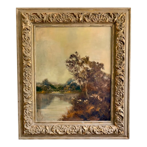 Late 19th Century Impressionist Landscape Signed Lower Left by A. Penn