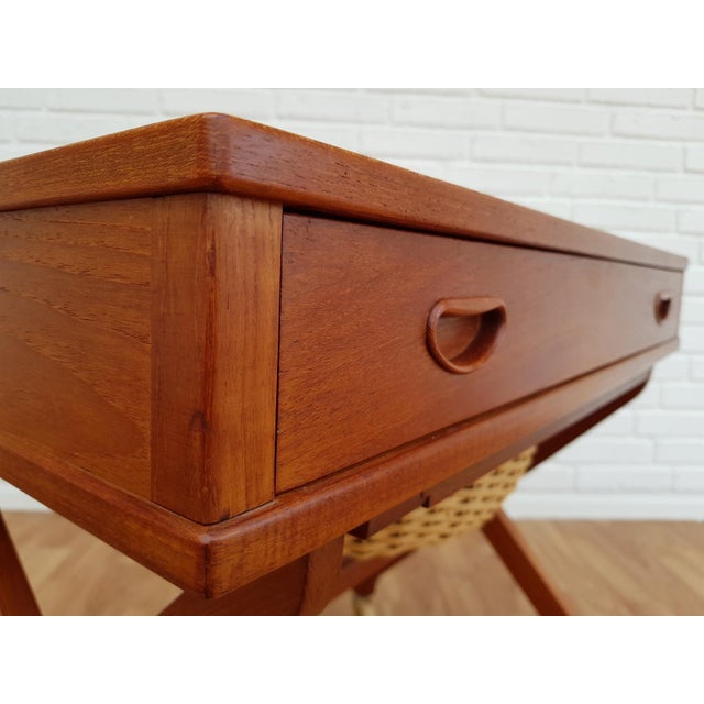 Vintage Scandinavian Sewing Table For Sale - Image 6 of 12