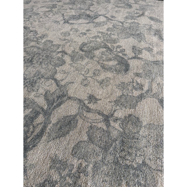 Gray 9ft × 11ft 10 in Pottery Barn Teague Printed Tufted Rug, Gray Multi For Sale - Image 8 of 10