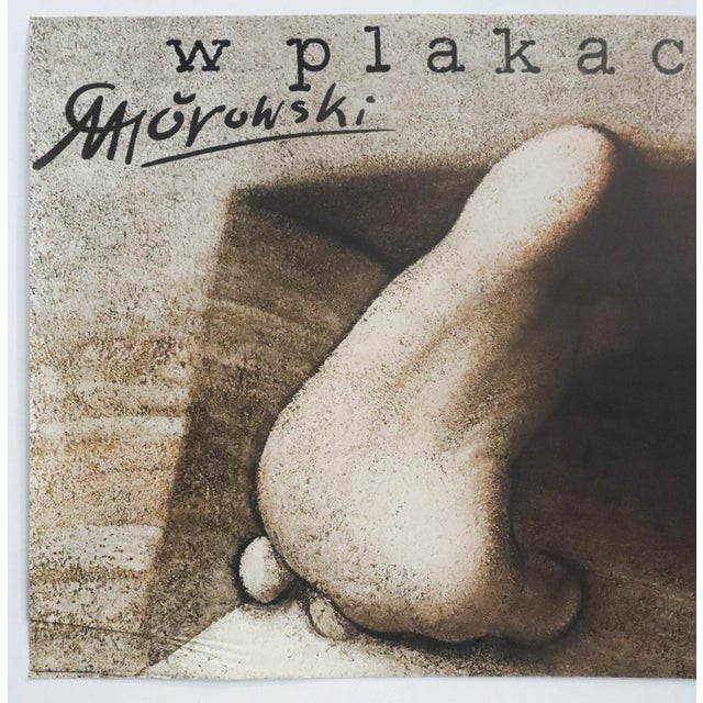 1988 Polish Theatre Poster, W Plakacie - Gorowski (Horizontal) For Sale - Image 4 of 4