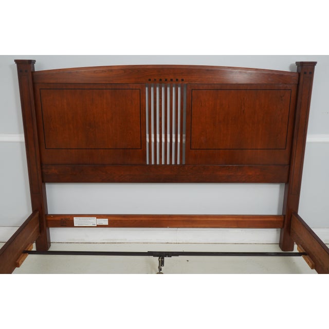 Arts & Crafts Stickley 21st Century Cherry King Size Bed For Sale - Image 3 of 18
