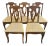 Set of 5 Vintage Chippendale-Style Dining Chairs With Upholstered Seats (Very Nice) For Sale