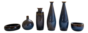 Mid-Century Modern Vessels attributed to Carl-Harry Stålhane for Rörstrand, Sweden, 1950s, Set of 6