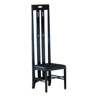 Vintage Charles Rennie Mackintosh Style Ingram High Back Chair For Sale