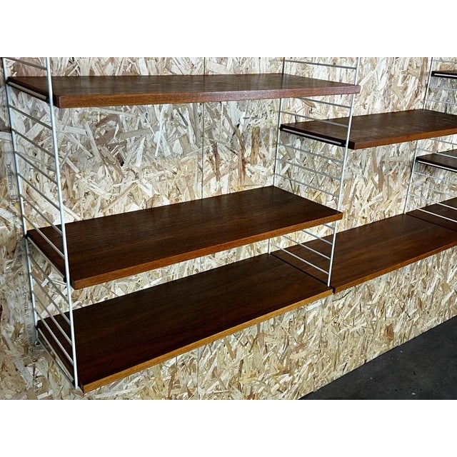 Mid-Century Teak Modular String Shelf by Kajsa & Nils Nisse Strinning, Sweden, 1960s For Sale - Image 4 of 11