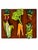 A charming and whimsical collection of five handcrafted layered metal vegetable wall sculptures, each hand-signed and...