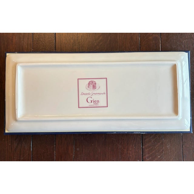 French 2000s Gien Rectangular Platter For Sale - Image 3 of 10