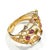 2020s Bochic “Capri” Ruby & Multi Natural Gem Cuff Set In 18K Gold & Silver For Sale - Image 5 of 12