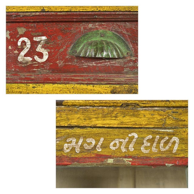 Wood Antique Patinated Workshop Cabinet For Sale - Image 7 of 10