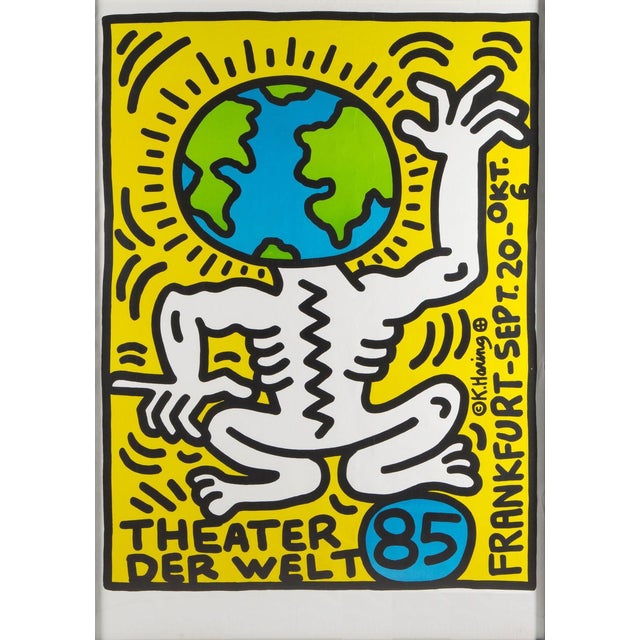 Keith Haring, Theater Der Welt, 1985, Silkscreen For Sale