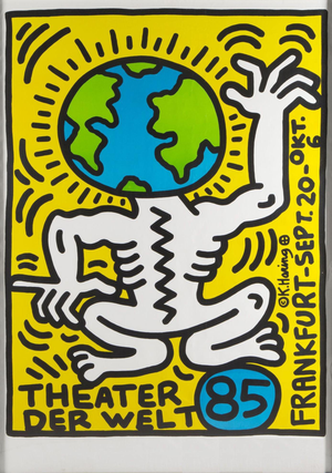 Keith Haring, Theater Der Welt, 1985, Silkscreen