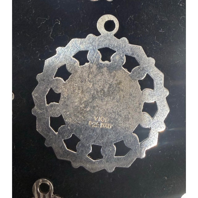 Sterling Silver 925 Virgin Mary Pendant Large Made In Italy Made in Italy marked Sterling 925 and manufacture mark This...