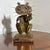 Vintage brutalist style copper cat sculpture, Good look and size hand made