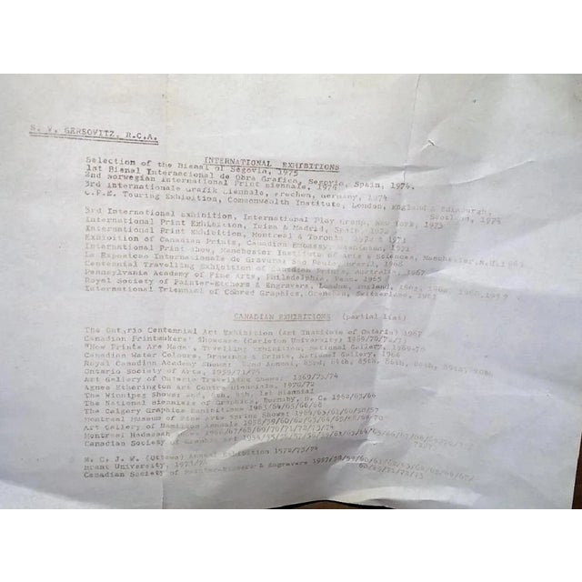 Red Tallit Kattan' No. 9 /12, 1975, Lithograph by Sarah V. Gersouitz For Sale - Image 8 of 9