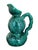 1950s Mid-Century Modern Ray Camart Vallauris Emerald Green Double-Bulb Pitcher For Sale - Image 6 of 8