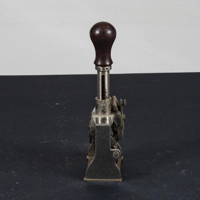 Vintage Plastic and Metal Number Stamp For Sale - Image 3 of 10
