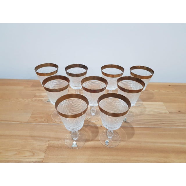 Crystal Glasses from Rheinkristall, Germany, 1950s-1960s, Set of 9 For Sale - Image 4 of 13