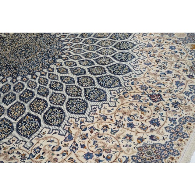 Vintage Isfahan Rug 7'4'' x 11'4'' For Sale - Image 9 of 12