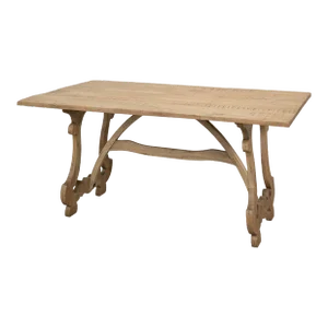 Italian Country Trestle End Dining Table