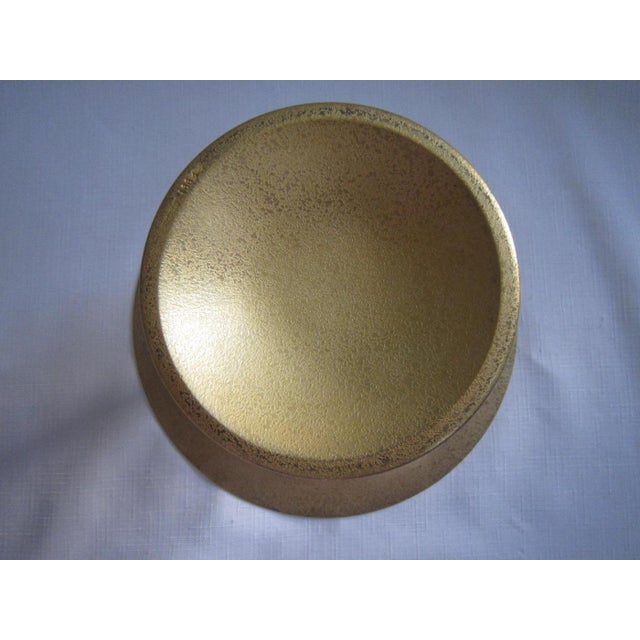 Art Deco 1930s Tiffany Studios Bronze Dore Footed Compote, #1664 For Sale - Image 3 of 13