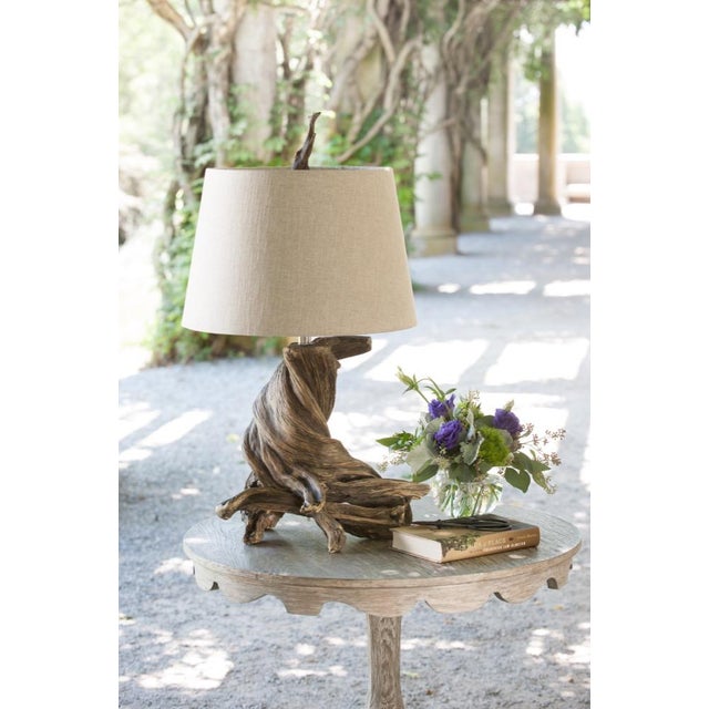 Contemporary Wildwood Olmsted Table Lamp - Natural For Sale - Image 3 of 4
