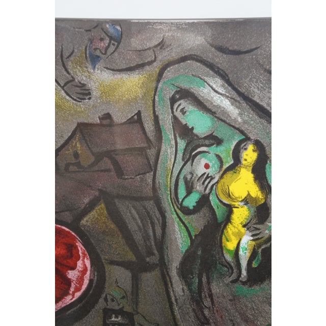 1950 Marc Chagall the Mystical Crucifixion Lithograph Print W Coa 32" For Sale - Image 6 of 14