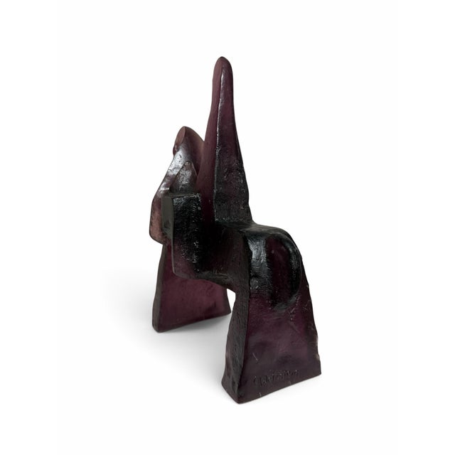 Mid-Century Modern Daum France "Parsifal" Pâte-De-Verre Sculpture by Claude Wetzstein – Limited Ed. 104/200 For Sale - Image 3 of 9