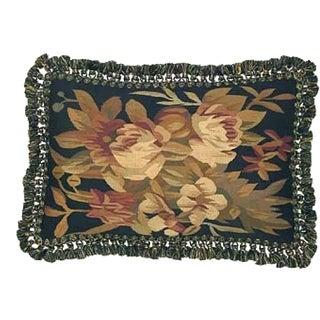 Aubusson Handwoven Throw Pillow For Sale