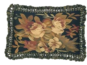 Aubusson Handwoven Throw Pillow