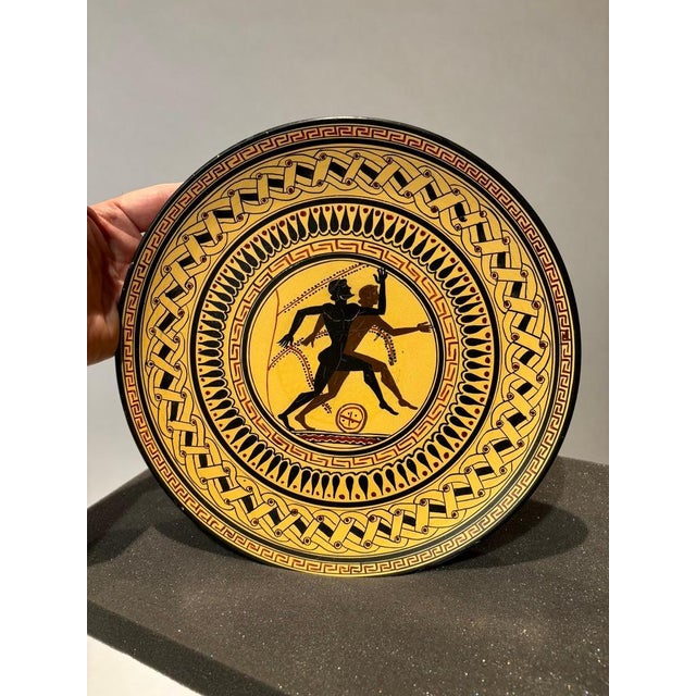 Ancient Greek Style Charger With Olympian Runners For Sale - Image 12 of 12