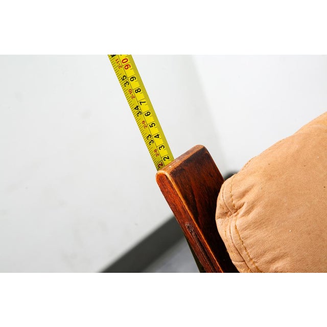Mid Century Danish Modern Lounge Chair Tan Leather Attributed to Ingmar Relling Westnofa MCM For Sale - Image 11 of 12