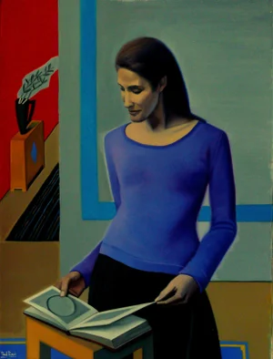 Paul Rossi Figure in Contemplation Contemporary Figurative Oil Painting 2018