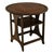 Antique American Folk Art pyrogrpahy/poker work metamorphic Monk's bench table chair, by The Flemish Art Company of New...