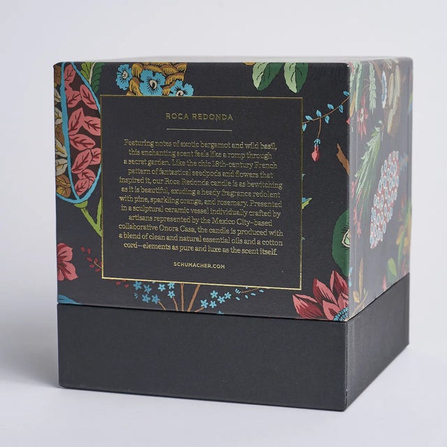 Contemporary Schumacher Roca Redonda Candle In Carbon & Multi For Sale - Image 3 of 4